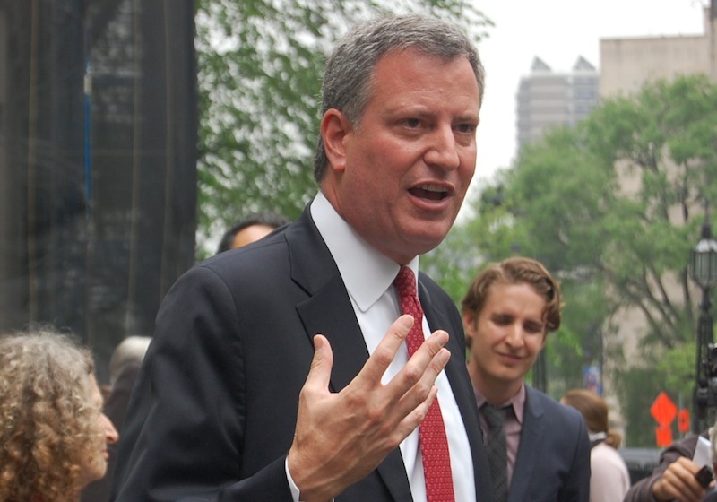BILL DE BLASIO, alcalde de la ciudad de Nueva York, será clave en mantener o no monumento a Colón. El gobernador Cuomo, ya dijo que respeta su lugar y herencia.