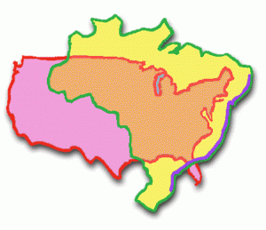 US/Brazil overlay map