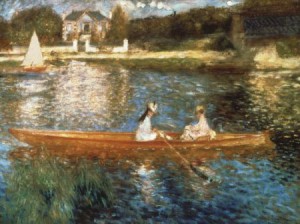 Boating on the Seine, Pierre Auguste Renoir