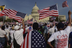LLEGAN A WASHINGTON MILES DE ACTIVISTAS PARA PEDIR UNA REFORMA MIGRATORIA