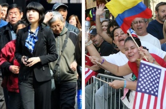 asiaticos, latinos