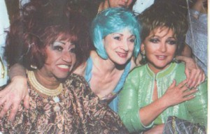 (De izq. a der.) Celia Cruz, Miriam Fernández-Soberón y Angélica María.