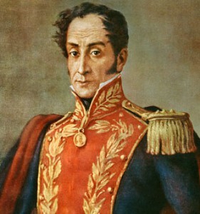 Simón Bolívar, libertador de Venezuela.