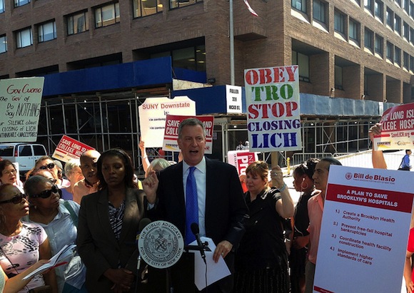 Bill de Blasio ha luchado y ha sido la voz más fuerte para evitar el cierre de numerosos hospitales de Nueva York.