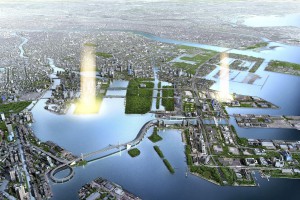 Imagen facilitada por Tokyo 2020. Situada en una zona de actividad portuaria e industrial, la Villa Ol&Igrave;mpica de Tokio 2020 es ahora un descampado medio abandonado en uno de los terrenos ganados al mar de la bah&Igrave;a tokiota, situada entre las sedes y el coraz&Ucirc;n de la ciudad. De los 37 complejos deportivos de Tokio 2020, una veintena de ellos se encuentran en la bah&Igrave;a, una extensi&Ucirc;n de islas artificiales que alberga oficinas, f&middot;bricas, almacenes, centros comerciales, &middot;reas de entretenimiento y amplias zonas verdes. 