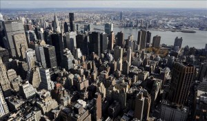 Vista de Manhattan tomada desde el Empire State de Nueva York, Estados Unidos.