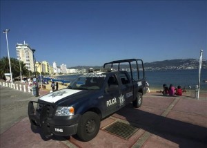 Fotograf&iacute;a de archivo de un resguardo de seguridad en el puerto mexicano de Acapulco. 