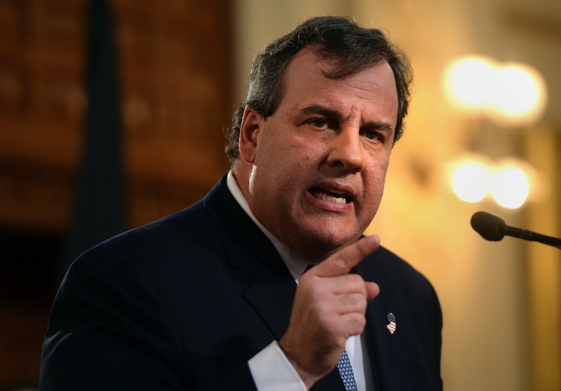 El gobernador de Nueva Jersey, Chris Christie, ofrece su discurso sobre el Estado del Estado hoy, martes 14 de enero de 2014, en la Cámara de Representantes en la Casa de Estado de Nueva Jersey en Trenton.