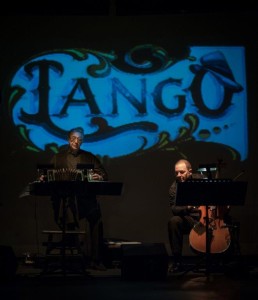 El maestro Ra&uacute;l Jaurena y Leo Grinhauz.