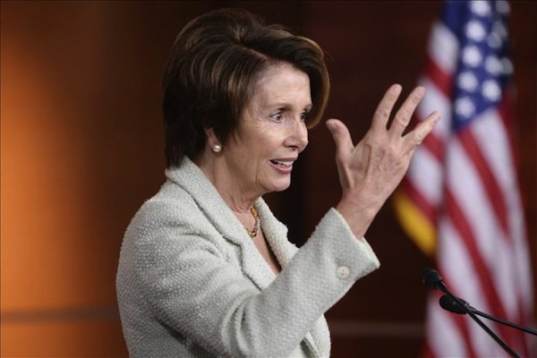 La líder de la minoría demócrata en la Cámara de Representantes, Nancy Pelosi.