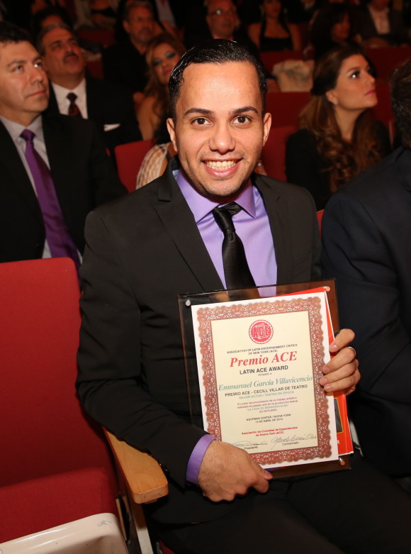 El premio al Mejor Actor en Teatro de Época estuvo destinado a Emmanuel García-Villavicencio.