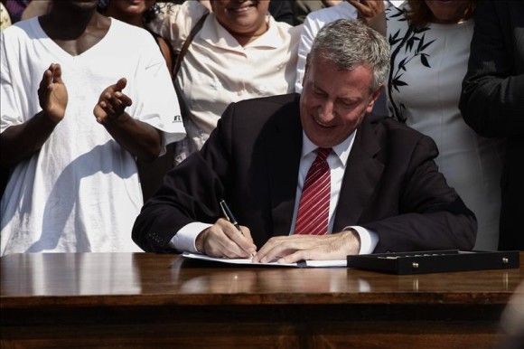 La mudanza de los De Blasio a Gracie Mansion costó unos 145.000 dólares.