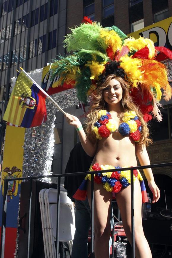 Una integrante de la delegaci&oacute;n de Ecuador.