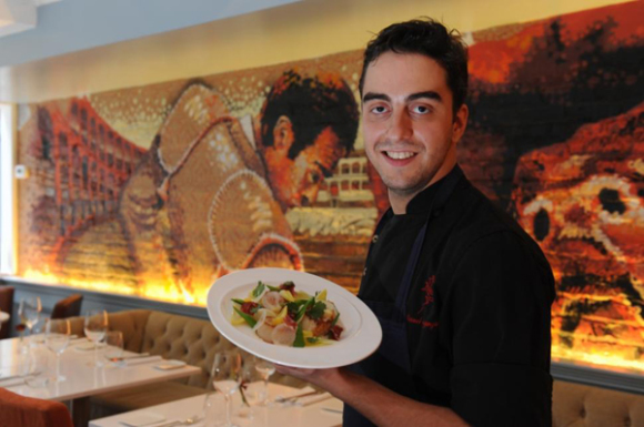 El Chef Manuel Berganza, es un asturiano curtido en los fogones de Sergi Arola. (Foto cortesía NY Daily News)