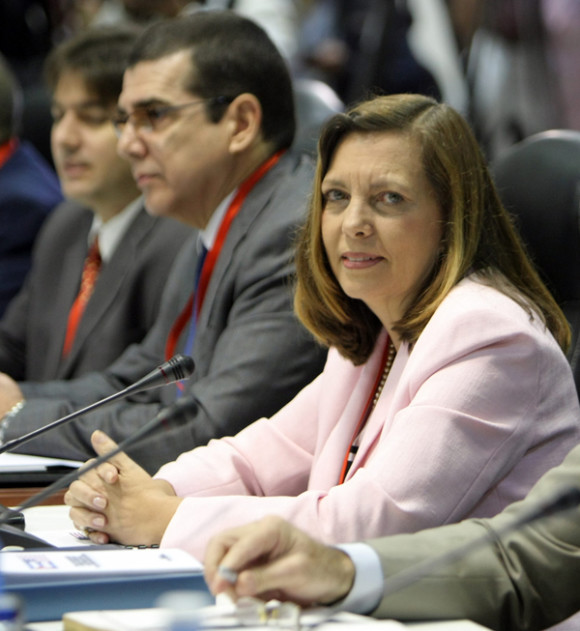 La directora para EE.UU. del Ministerio de Relaciones Exteriores de Cuba, Josefina Vidal Ferreiro, participa en la primera reunión EEUU-Cuba tras el anuncio del restablecimiento de sus relaciones diplomáticas.