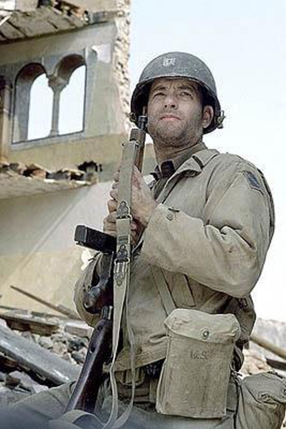 Tom Hanks en Saving Private Ryan.