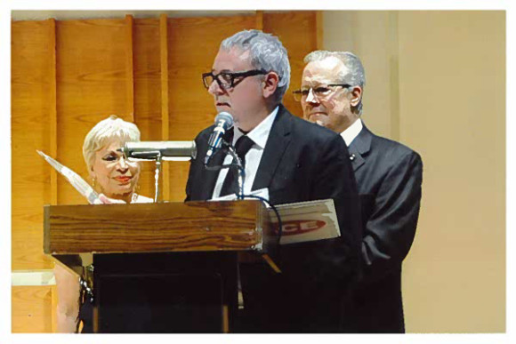 Fanny Rybin, Jordi Frades y Manolo Garc&iacute;a Oliva.