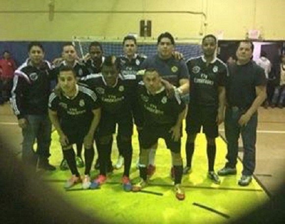 El sexteto Rosario que está 'acariciando' la clasificación a semifinales en la Brooklyn Champions League. (Foto Cortesía).
