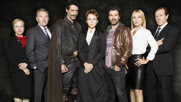Francesca Pi&ntilde;&oacute;n, Jaime Blanch, Nacho Fresneda, Aura Garrido, Rodolfo Sancho, Cayetana Guill&eacute;n Cuervo y Juan Gea, elenco estelar de El ministerio del tiempo.