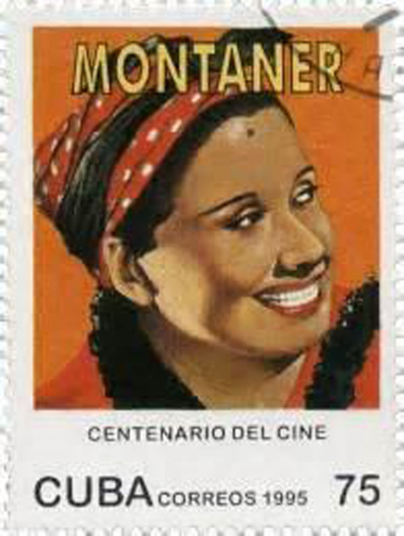 Sello de Rita Montaner emitido en 1995 con motivo del Centenario del Cine.