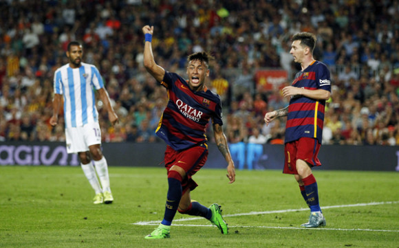 Neymar y Messi, dos superestrellas latinas en el fútbol español.