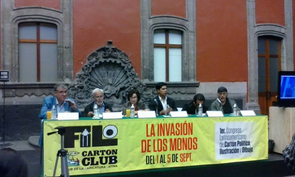 En la conferencia de prensa informativa del Congreso constan Jos&eacute; Mar&iacute;a Espinasa, del Museo de la Ciudad de M&eacute;xico; Emilio Ortiz; Ana Pi&ntilde;&oacute;n Sandoval de la Universidad Claustro de Sor Juana; los artistas Dar&iacute;o Castillejos y Jorge Manjarrez de CartonClub y Eduardo Barajas, Director de Filo.