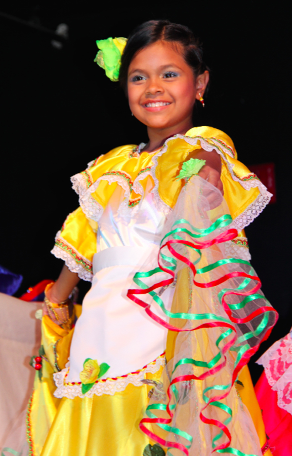Angélica López representante del Quindío, se destacó por su vivacidad, simpatía y dulzura, fue electa Virreina Infantil 2015 del CCC.