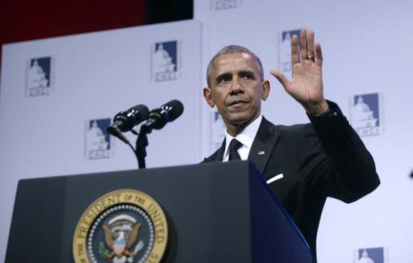 El presidente Barack Obama habla en el 38 aniversario de la gala de los Premios del Instituto del Caucus Hispano.