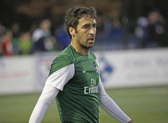 Ra&uacute;l, tras derrotar al Ottawa Fury FC 3-2 en el campeonato North American Soccer League (NASL) en Hempstead, Nueva York.