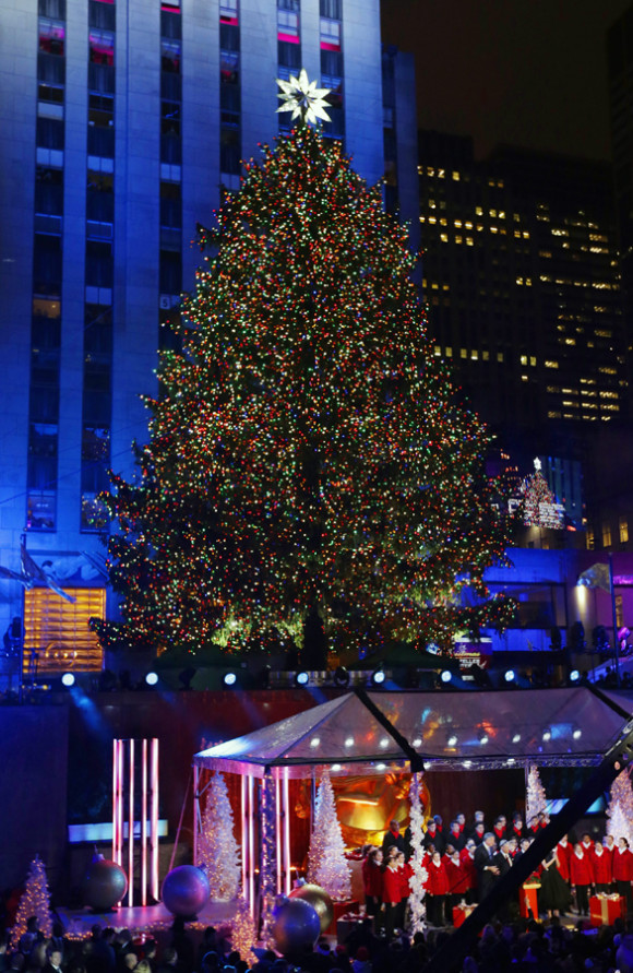  El &aacute;rbol de Navidad de Rockefeller Center es un abeto noruego de 80 a&ntilde;os, de 24 metros y diez toneladas. 