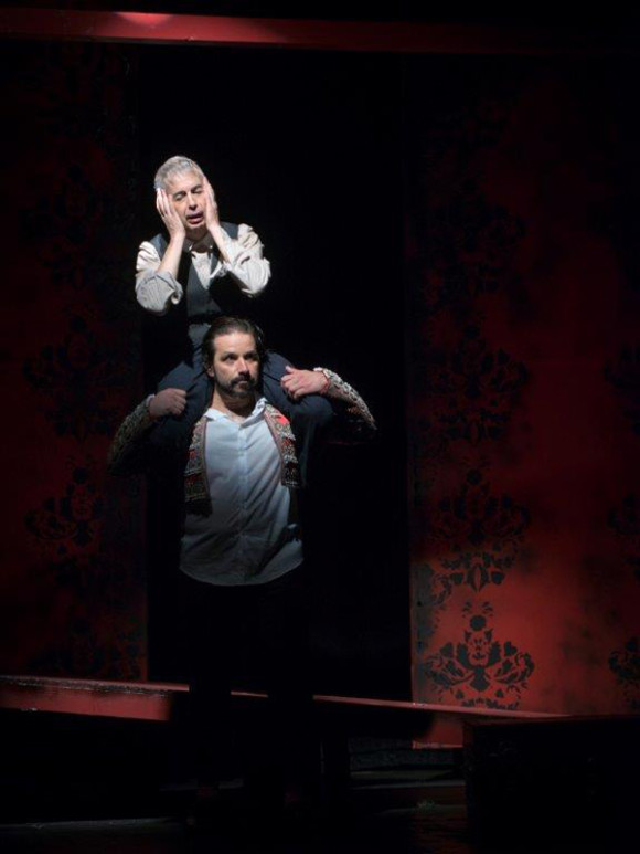 Claudio Weisz y Sandor Juan en "El burlador de Sevilla". (Foto Michael Palma)
