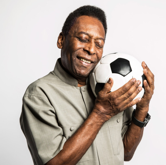 Pele in Santos