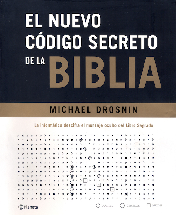 Una imagen de la portada del libro de Michael Drosnin donde indicaba que la Biblia tiene un cÛdigo secreto.