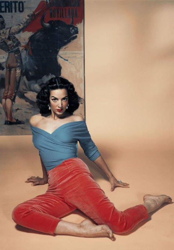 Mar&iacute;a F&eacute;lix en 1956, vista por por Philippe Halsman, Magnum Photos.