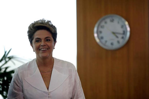 La presidenta de Brasil Dilma Rousseff