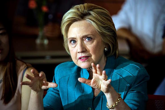 La candidata por el partido dem&oacute;crata, Hillary Clinton.