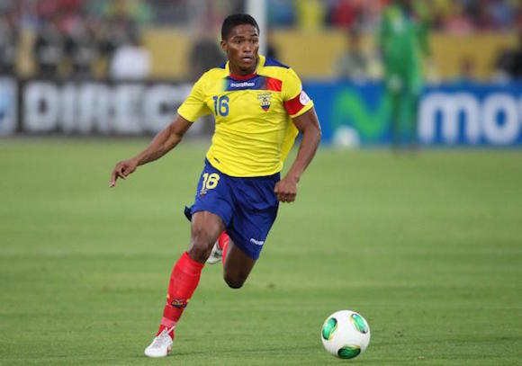 El mediocampista ecuatoriano Antonio Valencia.