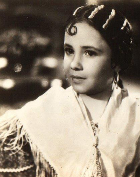 Evita Mu&ntilde;oz en "Morenita clara" (1943).