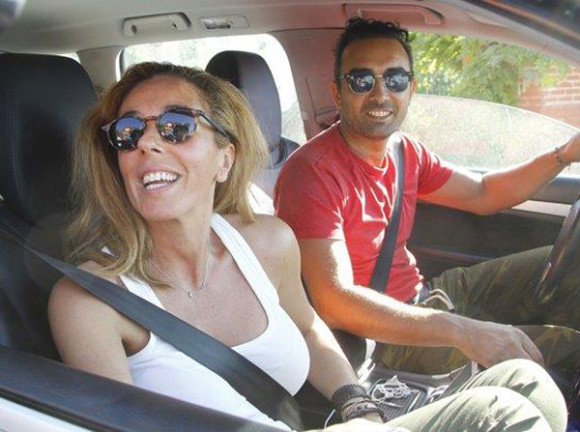 Rocio Carrasco y Fidel Albiac, tras abandonar su boda.