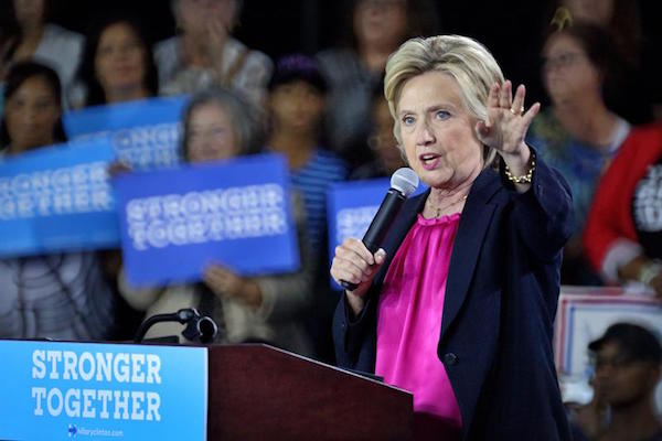 La candidata a la presidencia de EE.UU. por el partido Dem&oacute;crata Hillary Clinton.
