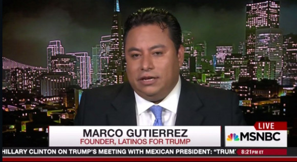 "Mi cultura es muy dominante, se impone y causa problemas. Si no se hace algo, vamos a tener un camión de tacos en cada esquina", dijo Marco Gutiérrez, fundador del grupo Latinos por Trump.