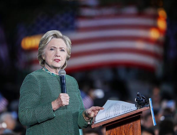 La candidata dem&oacute;crata a la Casa Blanca, Hillary Clinton.