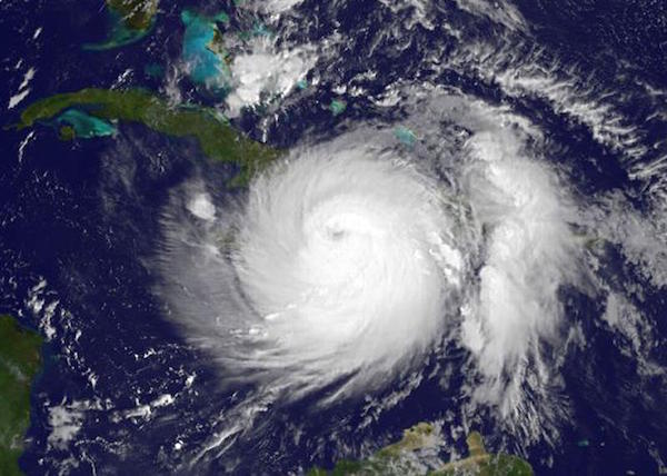  Imagen cedida por el sat&eacute;lite GOES de la NASA hoy, martes 4 de octubre de 2016, que muestra al hurac&aacute;n Matthew a las 7:45 de la ma&ntilde;ana, hora este de Estados Unidos, sobre Hait&iacute;.