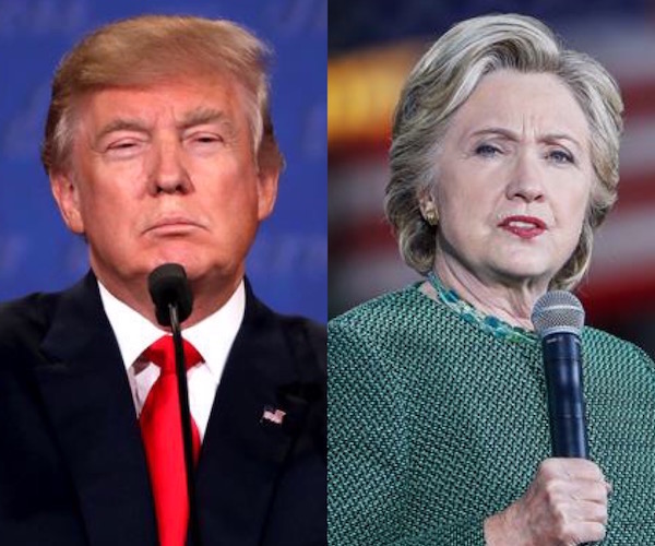 Los candidatos presidenciales de Estados Unidos Hillary Clinton y Donald Trump.