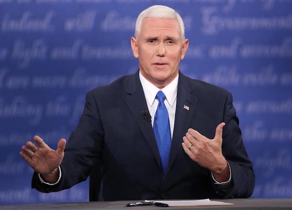 El candidato a la Vicepresidencia de EE.UU., el republicano Mike Pence,