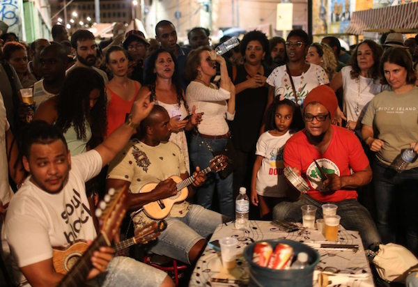  Fotograf&iacute;a del 21 de noviembre de 2016, de un grupo de m&uacute;sicos en R&iacute;o de Janeiro (Brasil). 