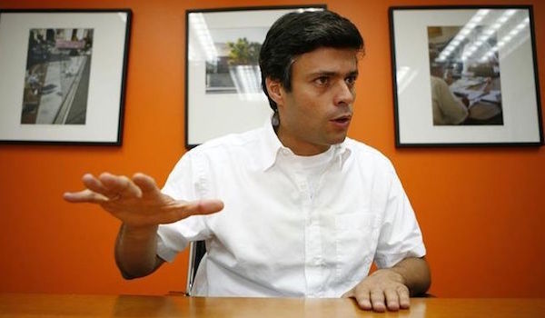 Leopoldo L&oacute;pez, dirigente opositor encarcelado desde 2014. EFE/Archivo