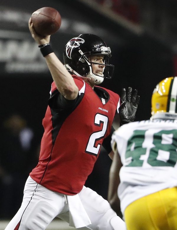 La gran estrella de los Atlanta Falcons es su "quarterback" Matt Ryan.