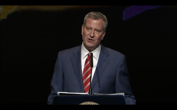 El alcalde de Nueva York, Bill de Blasio.