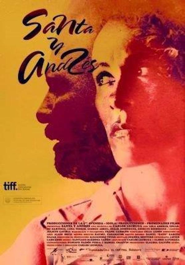 Afiche de "Santa y Andrés".